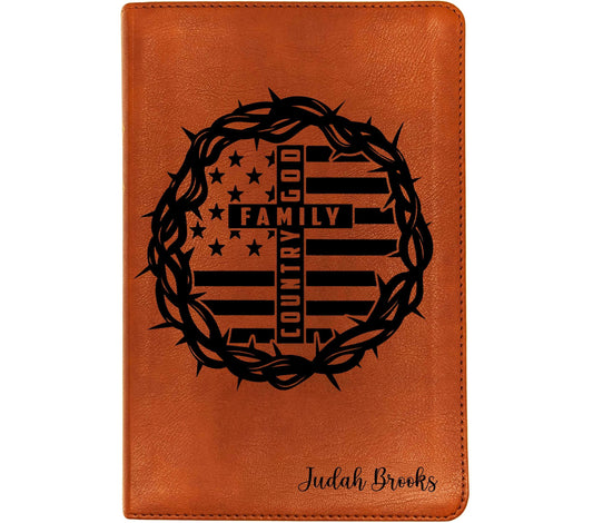 Personalized Spanish English Bible | Biblia Bilingüe RVR1960 & ESV | Custom Engraved Name | Nombre Grabado Bilingual Bible Regalo Cristiano