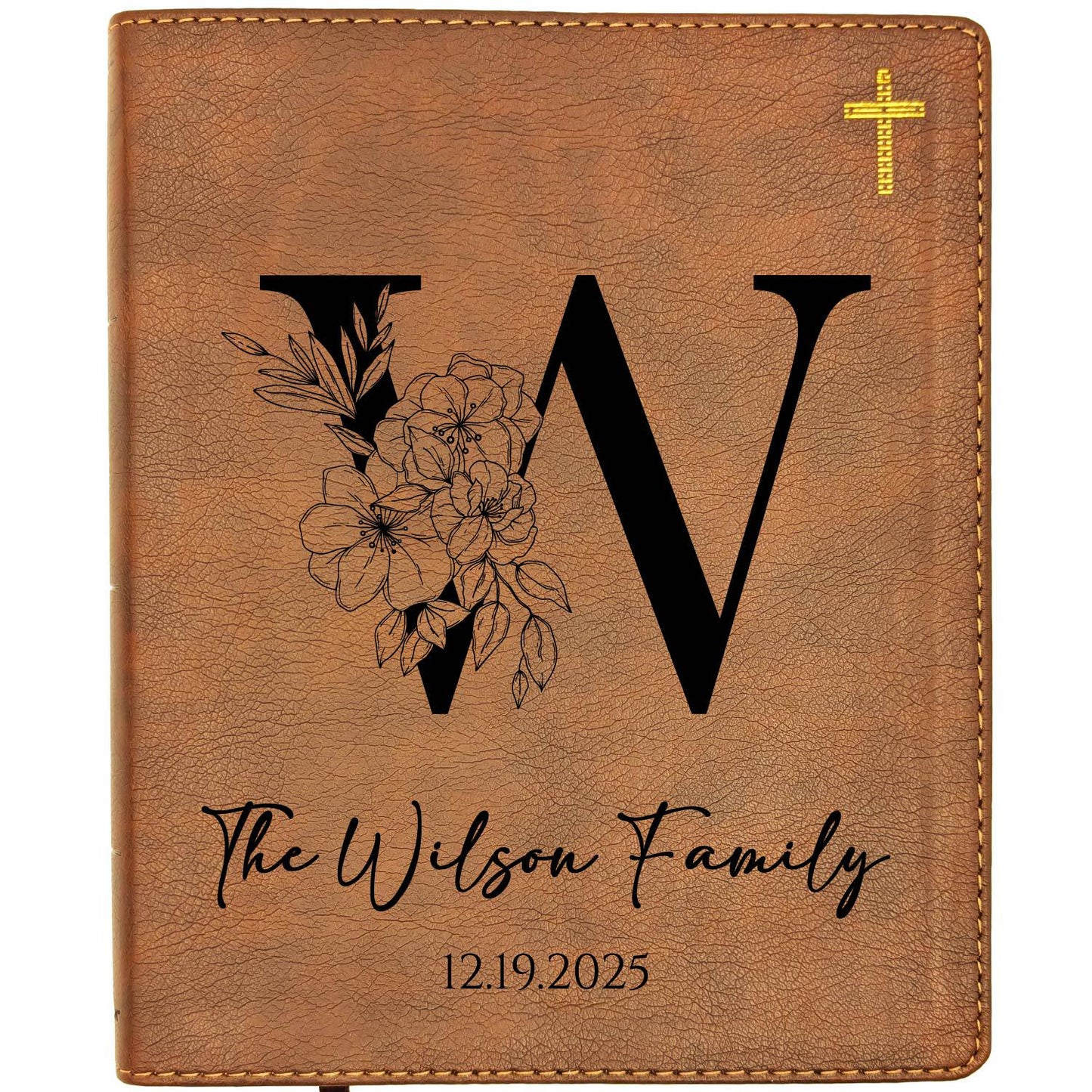Personalized NIV Journaling Bible | New International Version | Custom Engraved Name | Easy-to-read Study Bible | Family Christian Gift