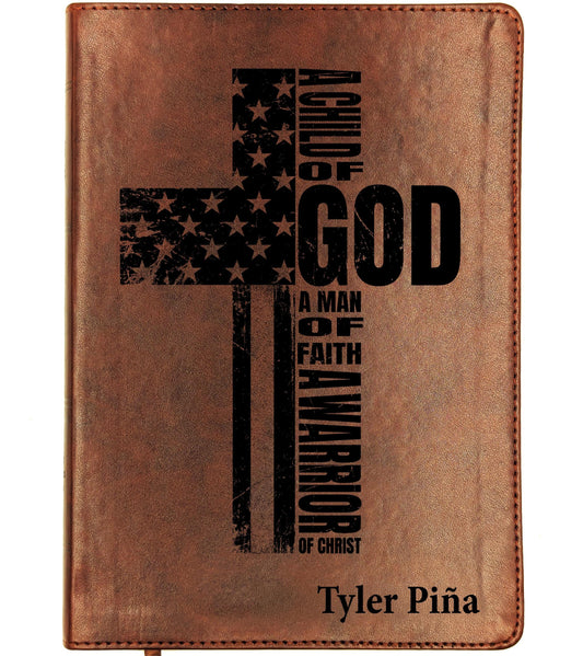 Personalized ESV Wide Margin Bible | Custom Engraved Name | English Standard Version | Journaling Reference Bible | Christian Gift