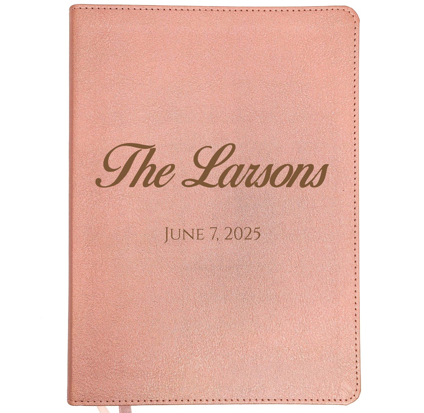 Personalized CSB Journaling Bible | Rose Gold | Custom Engraved Name | Christian Gift for Women | Family Bible | Wedding Bible Guest Book