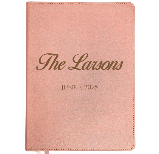 Personalized CSB Journaling Bible | Rose Gold | Custom Engraved Name | Christian Gift for Women | Family Bible | Wedding Bible Guest Book